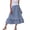 Z114-Blue, variant on Mini Skirts for Women Summer Ruffle Hem Color Block Soft Spring Summer 2026 High Waisted Wedding Long Silk Midi Skirt