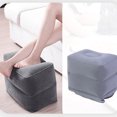 thumbnail image 4 of Soidarity Vuelo reposapiés para dormir almohada de tres capas inflable flocado reposapiés estera portátil reposapiés almohada almohadilla para viaje Kits de desorden para acampar gris oscuro Soidarity OD2560-02B, 4 of 6
