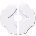 thumbnail image 1 of Ekena Millwork CMP20PL2-04000 20 in. OD x 4 in. ID Square Percival Architectural Grade PVC Contemporary Ceiling Medallion - 2 Piece, 1 of 1