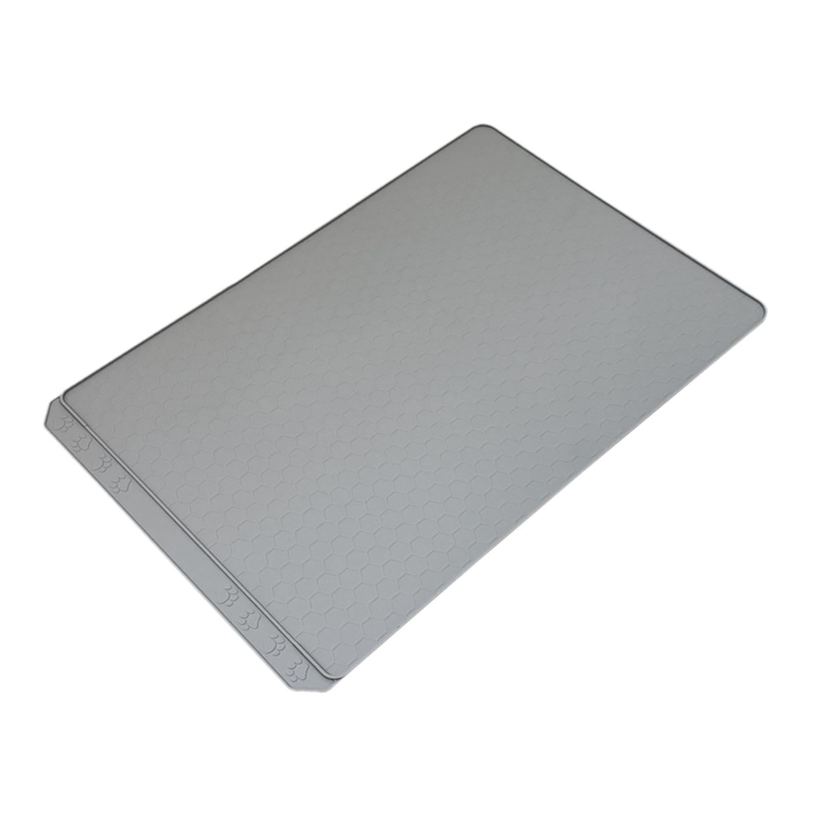 Bvdfgk Cat Litter Mat Scatter Control Multifunctional Easy to Clean Sturdy Trapping Pad gray