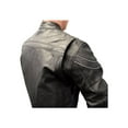 thumbnail image 4 of Redline Men's Reflective Piping Zip Black Leather Motorcycle Jacket. M-88 (S), 4 of 5