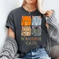 thumbnail image 2 of Warrior Cats Graphic Tee Lovers Unisex T-Shirt, Sizes S-5XL, Gategoo, 2 of 5
