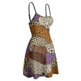 thumbnail image 4 of Leopard Print Colorful Animal Pattern Summer Dresses For Women A-line Dress Sleeveless Dress, 4 of 6