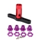 thumbnail image 3 of Bujes de rueda estriados con tuercas hexagonales 1/10 bujes de rueda estriados con tuercas hexagonales exquisitos duraderos fáciles de instalar 4 juegos para coche E-REVO Summit ANGGREK Otros, 3 of 8