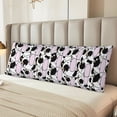 thumbnail image 6 of Bingfone Body Pillow Cover Long Pillow Case With Zipper Decorative Bedding Pillowcase 20"X54" Soft Cushion Pillow Case For Bedroom-Cute Animal With Cow, 6 of 8