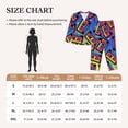 thumbnail image 5 of Uemuo Vintage Audio Cassettes Pattern Womens Pajama Sets,PJ Set for Women,Pajamas for Women Logo,Long Sleeve Pajama Set for Women,Soft Long Sleeve Top With Pants-XX-Large, 5 of 9
