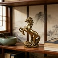 thumbnail image 5 of 1 Pcs Brass Horse Statue Chinese Feng Shui Figurine with Cloud Base, 2 Inch Desktop Ornament for Home Office Decor, 2026 Year of the Horse Collectible Craft Gift, 5 of 8
