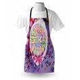 thumbnail image 3 of Birthday Apron Delicious Birthday Cake on a Table with Stars and Presents Party Yummy Dessert, Unisex Kitchen Bib Apron with Adjustable Neck for Cooking Baking Gardening, Multicolor, by Ambesonne, 3 of 3