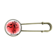 thumbnail image 1 of Japan japanese estilo rojo Crane EsES Broche De Broche De Metal Antiguo Unbranded M, 1 of 3