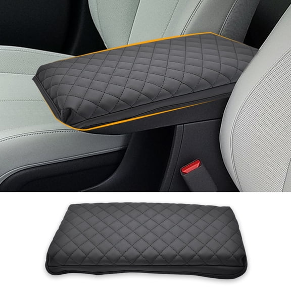 For Hyundai Ioniq 5 2022-2025 Car Leather Black Center Console Lid Armrest Cover