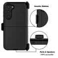 thumbnail image 4 of Takfox for Samsung Galaxy S23 Ultra/S23 Plus/S23 Case with Belt Clip Holster,[Built in Screen Protecotr] Shockproof Full Body Protection Kickstand Cover for Samsung Galaxy S23 Plus, Black, 4 of 6