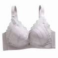 thumbnail image 3 of Rvasteizo Women Plus Size Front Closure Wireless Bra Breathable Support Bra, 3 of 5