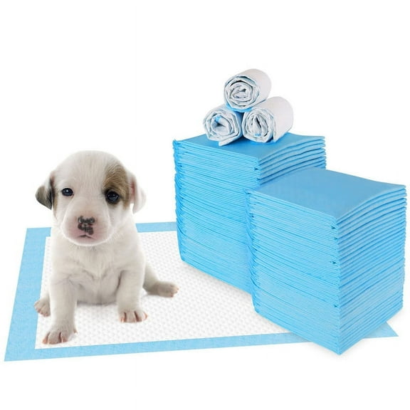 Dog and Puppy Pee Pads with Leak-Proof Quick-Dry Design for Potty Training, Standard Absorbency, Regular Size (Pack of 100 - 13" x 17.7")