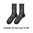 thumbnail image 2 of FhsagQ Socks Women's Socks Womens to Keep Warm Sock Restoring Ancient Ways Lightweight Cotton Socks Socks for Women Crotchless Plus Size Women's Socks Crotchless Bodysuit Navy One Size, 2 of 4