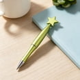 thumbnail image 4 of Star Shaped Ballpoint Pens, Novelty Oil Ink Pens, Cute Star Decor Plastic Pens, Cute Plastic Point Oil Pens, Portable Pocket Stationery for Office Party Daily Note Taking Supplies, Light Green, 4 of 4