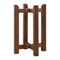 thumbnail image 1 of Soporte para plantas de suelo, soporte para macetas de madera, diámetro 20 cm, resistente, ahorra espacio. Doble capa marrón, 1 of 9