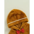 thumbnail image 4 of Suealasg Toddler Kids Baby Girl Boy Christmas Outfit Gingerbread Man Long Sleeve Hooded Sweatshirt Long Pant 1T 2T 3T 4T 5T Little Boy Girls Christmas Clothes, 4 of 8