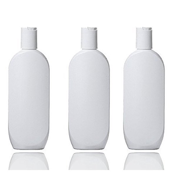 White Empire HDPE Plastic Lotion Bottles, 240ml Cosmetic Containers
