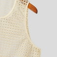 thumbnail image 6 of Men's Fashion Solid Color Mesh Knitted Tank Top Breathable Summer Vest Comfortable Casual Sleeveless Shirt Lightweight Athletic Gym Wear Men's Oversized Tshirts Workout T-Shirt, 6 of 9