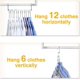 thumbnail image 4 of Perchas para ropa ZHAOCHENG antideslizantes que ahorran espacio paquete de 8, 4 of 5