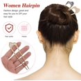 thumbnail image 2 of LAICAIW 2 Pcs Épingles à Cheveux en Forme de U, Baguettes à Cheveux Rétro en Alliage, Fourchettes à Cheveux en Forme de U pour Femmes Filles, 2 of 7