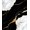 Black White Gold, Pattern 17, variant on ODIKA 8'x10' Washable Area Rug Abstract Vein Border Swirl Inlay Veined Streaks Flow Symmetrical for King Size Bedroom Under Bed, Master Suite, Non-Shedding, Easy Care