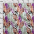 thumbnail image 3 of oneOone Tissu Georgette Viscose Pêche Feuilles Matériel de Robe Tissu Imprimé Tissu au Mètre 42 Pouces de Large-R5, 3 of 5