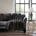 thumbnail image 2 of Duke Faux Fur Square Pillow Black 20x20", 2 of 2