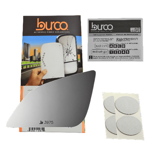 Burco Side View Mirror Replacement Glass - Clear Glass - 3975