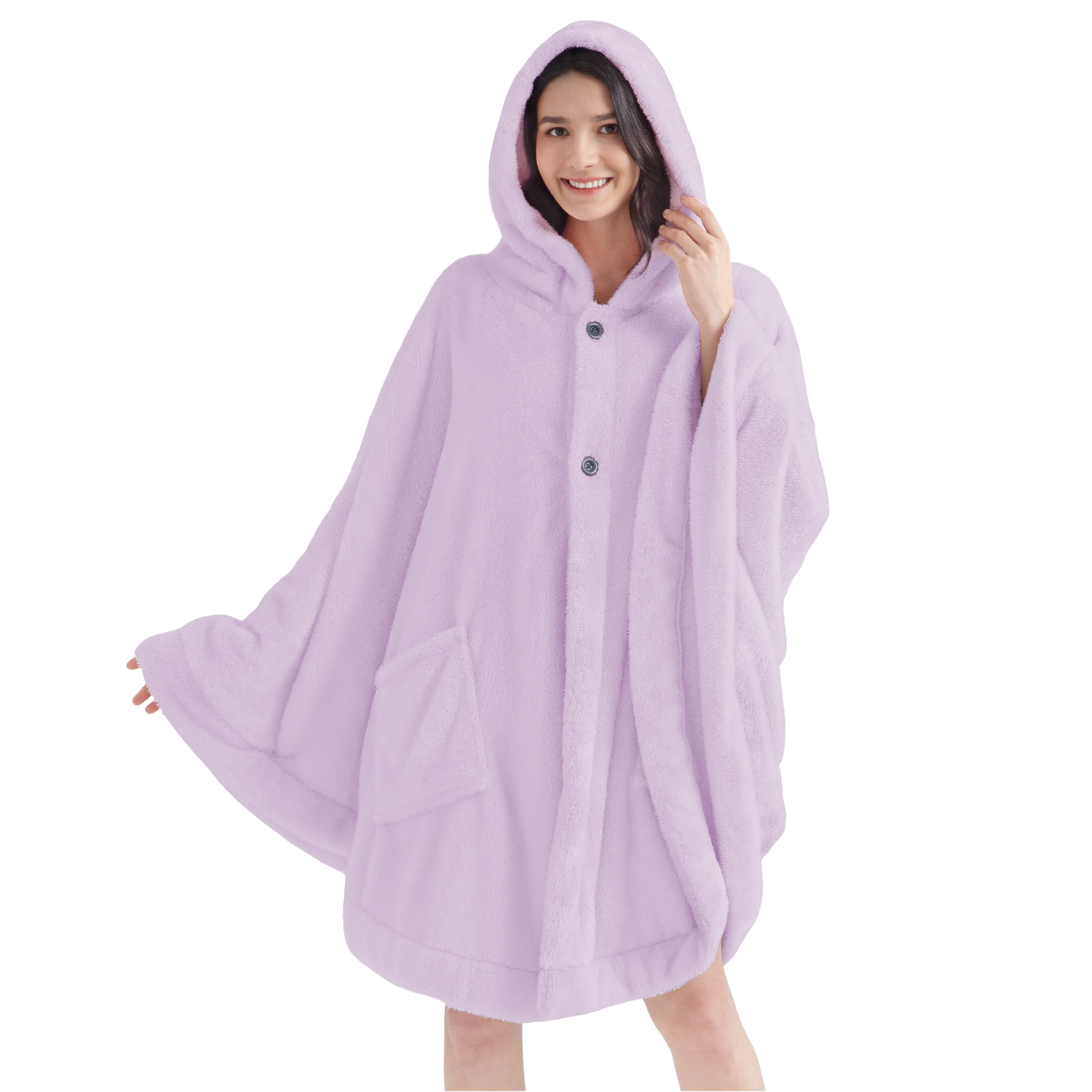Pavilia Premium Fabrics Luxurious Angel Wrap Wearable Blanket (Women's)