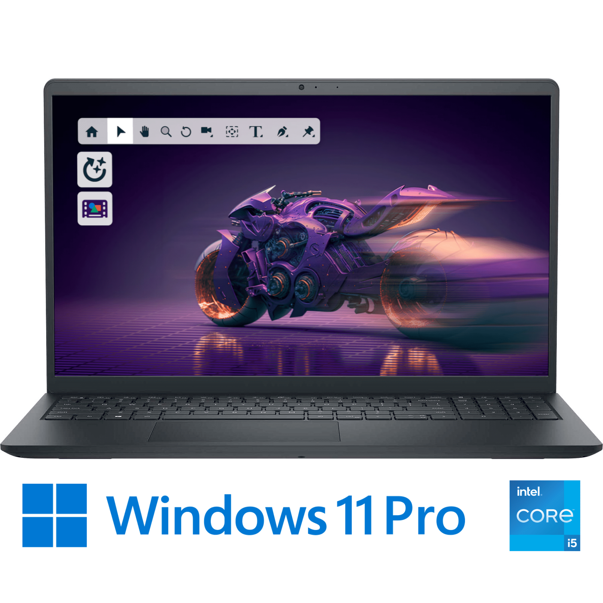 Dell Inspiron 15 Touch Laptop, 15.6" FHD Touchscreen, Intel Core i5-1334U 10-Core Processor, 16GB RAM 1TB NVMe SSD, Windows 11 Pro Business Laptop, Carbon Black