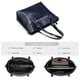 thumbnail image 3 of Bolso Kattee de piel auténtica vintage para mujer, color negro, 3 of 8