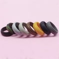 thumbnail image 6 of VOOPET 8Pcs/Set Men's Silicone Ring -8mm Hypoallergenic Wide Flexible Breathable Wedding Bands - 2.5mm Thick, 6 of 14