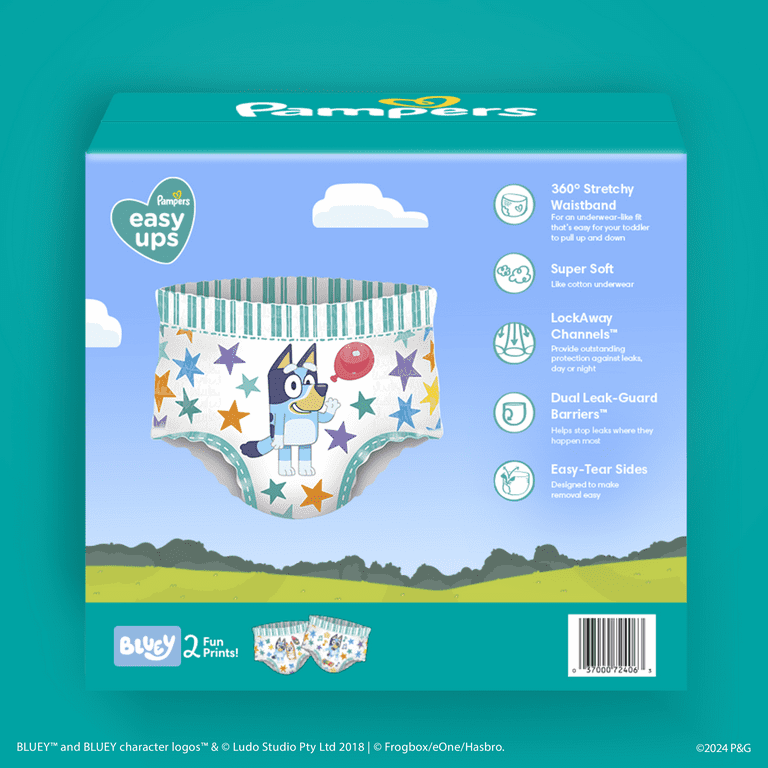 Pampers Easy Ups Bluey Potty Training Pants Boys Size 5T-6T, 15 Count (Select for More Options) - Walmart.com Pampers Easy Ups Bluey Potty Training Pants Boys Size 5T-6T, 15 Count (Select for More Options) - Walmart.com
