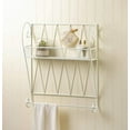 thumbnail image 2 of Sunshine Megastore White Wire Wall Shelf, 2 of 2