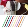thumbnail image 2 of Dioche 10pcs 35cm Lace Zipper Nylon Zipper Mixed Color Style Button Silk Shape For, 2 of 8