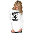 thumbnail image 4 of Ready For Tonight Party Fun Celebrate Plus Size Long Sleeve Graphic Tee Shirt Brisco Brands 2X, 4 of 5