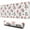 Pink Cow Strawberry, variant on Long Mouse Pads for Desk,Pink Cow Strawberry Jar Pattern Desk Mats on Top Of Desks, Desk Mouse Pad Extra Large with 3mm Non-Slip Base and Stitched Edge for Gaming,Office,Work,Home 31.5"x11.8"