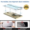 thumbnail image 2 of Amfilm [2+2 Pack] Auto-Alignment OneTouch 6.8" Samsung Galaxy S24 Ultra Screen Protector, 2 of 7