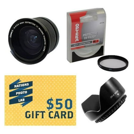 Opteka .35x High Definition II Super Wide Angle Panoramic Macro Fisheye Lens for PENTAX K20D K110D K100D K200 Digital Camera With UV Filter, 52mm Opteka Screw Mount $50 Gift Card Opteka .35x High Definition II Super Wide Angle Panoramic Macro Fisheye Lens for PENTAX K20D K110D K100D K200 Digital Camera With UV Filter, 52mm Opteka Screw Mount $50 Gift Card