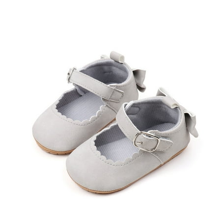

Hirigin Baby Girl Premium Flats Infant Bow First Walker Crib Shoes