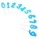thumbnail image 4 of 3D Number Candle 10Pcs Blue Wax Crown-Shaped Elegance Birthday Candle for Cake Decoration, 4 of 4