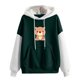 thumbnail image 2 of ICHUANYI Clearance Women's New Fall And Winter Color Blocking Long-sleeved Hooded Loose Large Size Casual Sweater Women ICHUANYI "ICHUANYI", 2 of 3