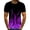 #1-Purple, variant on Patlollav Mens T-Shirt Short Sleeve Flame Print Round Neck Pullover Blouse