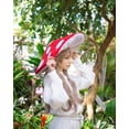 thumbnail image 5 of Dreamstall Sombrero de seta para disfraz, accesorio de cosplay, sombrero de fiesta, gorra de gran tamaño con ala con cable (rojo), 5 of 5