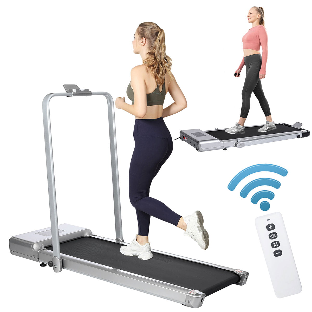 Foldable Manual Mini Treadmill Jogging Walking Machine Exercise Fitness Indoor 