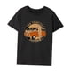 thumbnail image 3 of Camiseta básica de verano con cuello redondo para mujer, para viajes de vacaciones, regalo del día de San Valentín Negro, 3 of 7