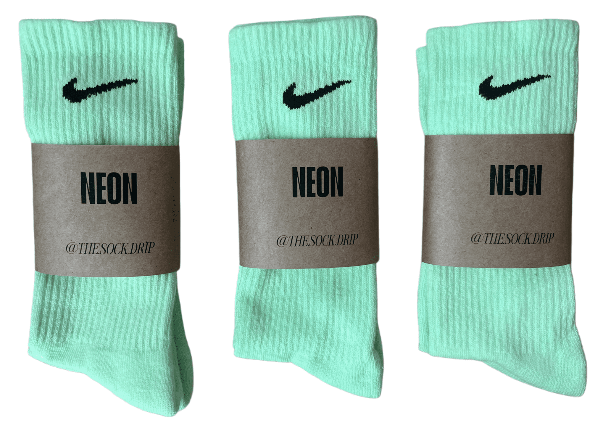 blue and green nike socks
