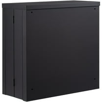 KFFKFF Foldable Steel Wall Cabinet with Lock, Black, 240 lb