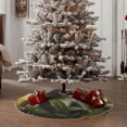 thumbnail image 5 of Daiia Daisy Koala Drawing Merry Christmas Tree Skirt , Xmas Large Lace-up Tree Skirt, Santa Snowflakes Rustic Home Decorations New Year Party Farmhouse Decor-36", 5 of 7